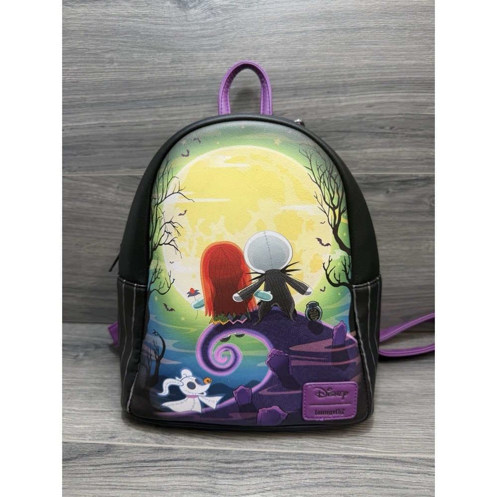 Loungefly Disney The Nightmare Before Christmas Jack & Sally Doll Mini Backpack